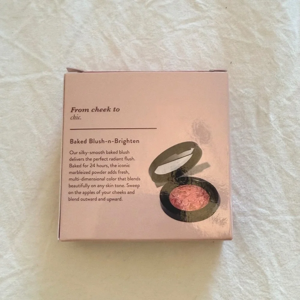 Laura Geller Baked Blush-N-Brighten Women 0.16oz Pink New Marbleized Blush